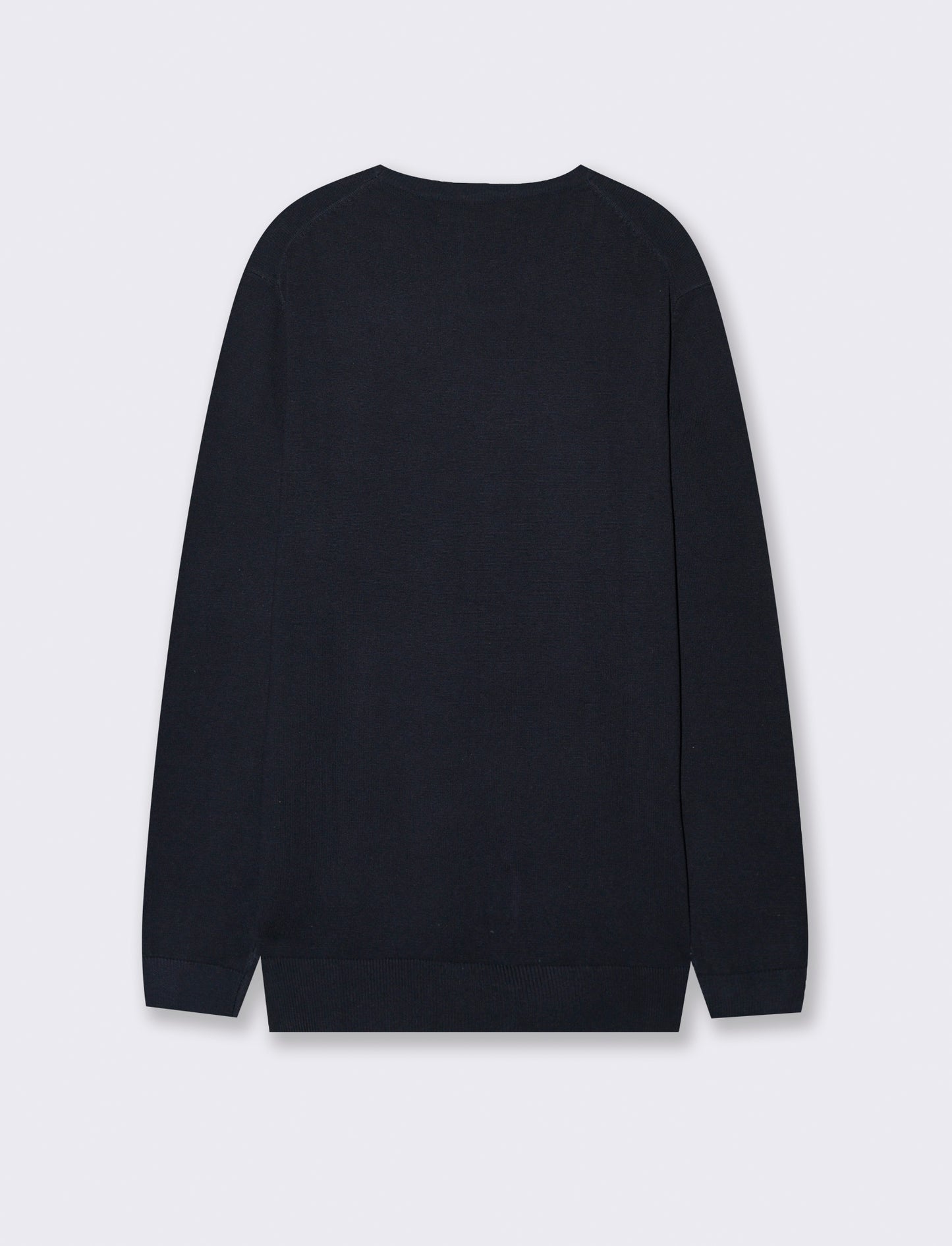 MAGLIA BASIC IN FILATO COMFORT - Blu