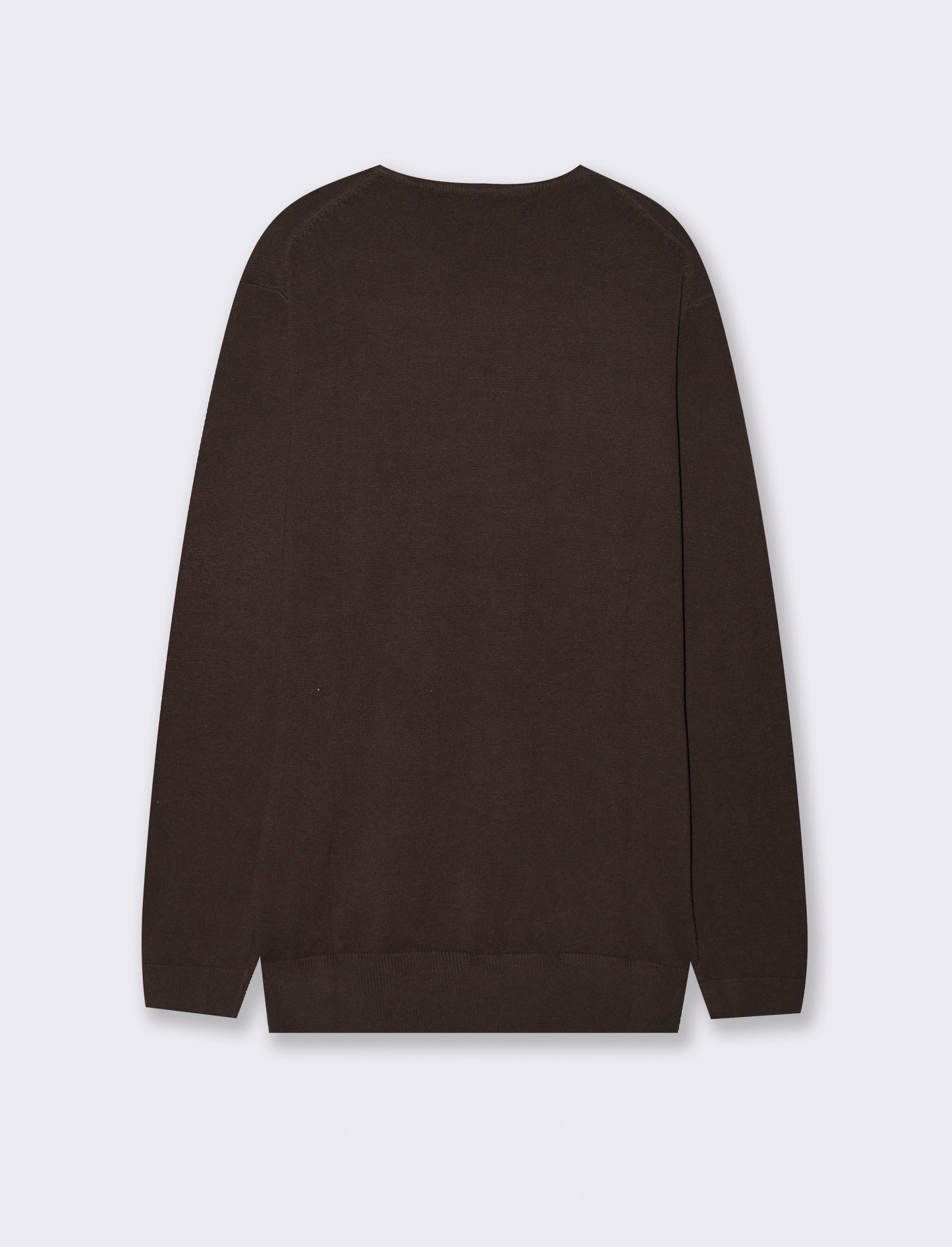 MAGLIA BASIC IN FILATO COMFORT - Moro