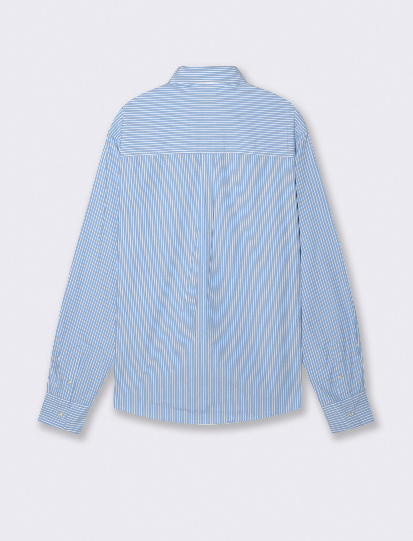 CAMICIA FANTASIA A RIGHE - Azzurro