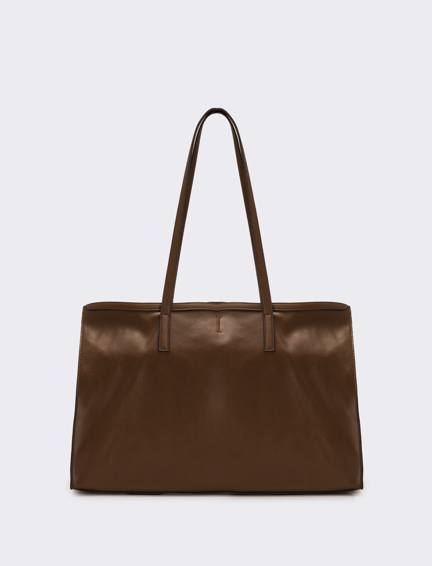 Borsa shopping basic donna - Marrone
