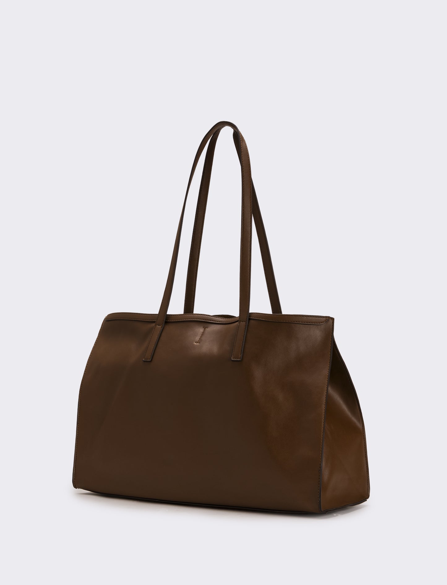Borsa shopping basic donna - Marrone