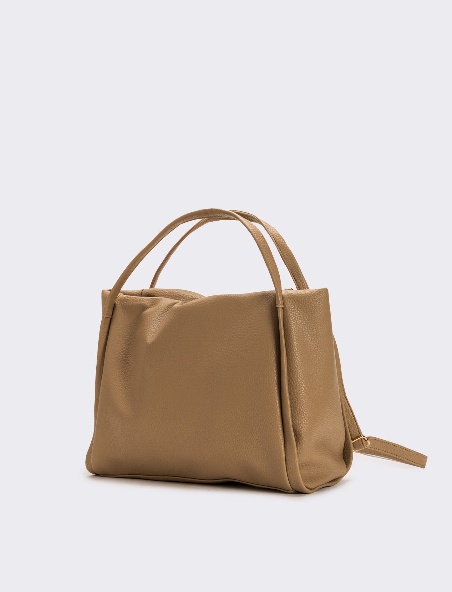 Borsa shopping 2 manici morbida donna - Beige