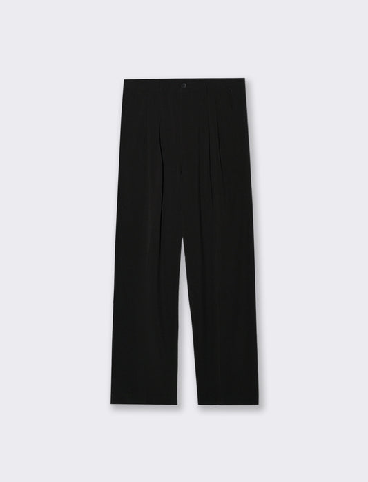PANTALONI CHINO LOOSE WIDE LEG - Nero