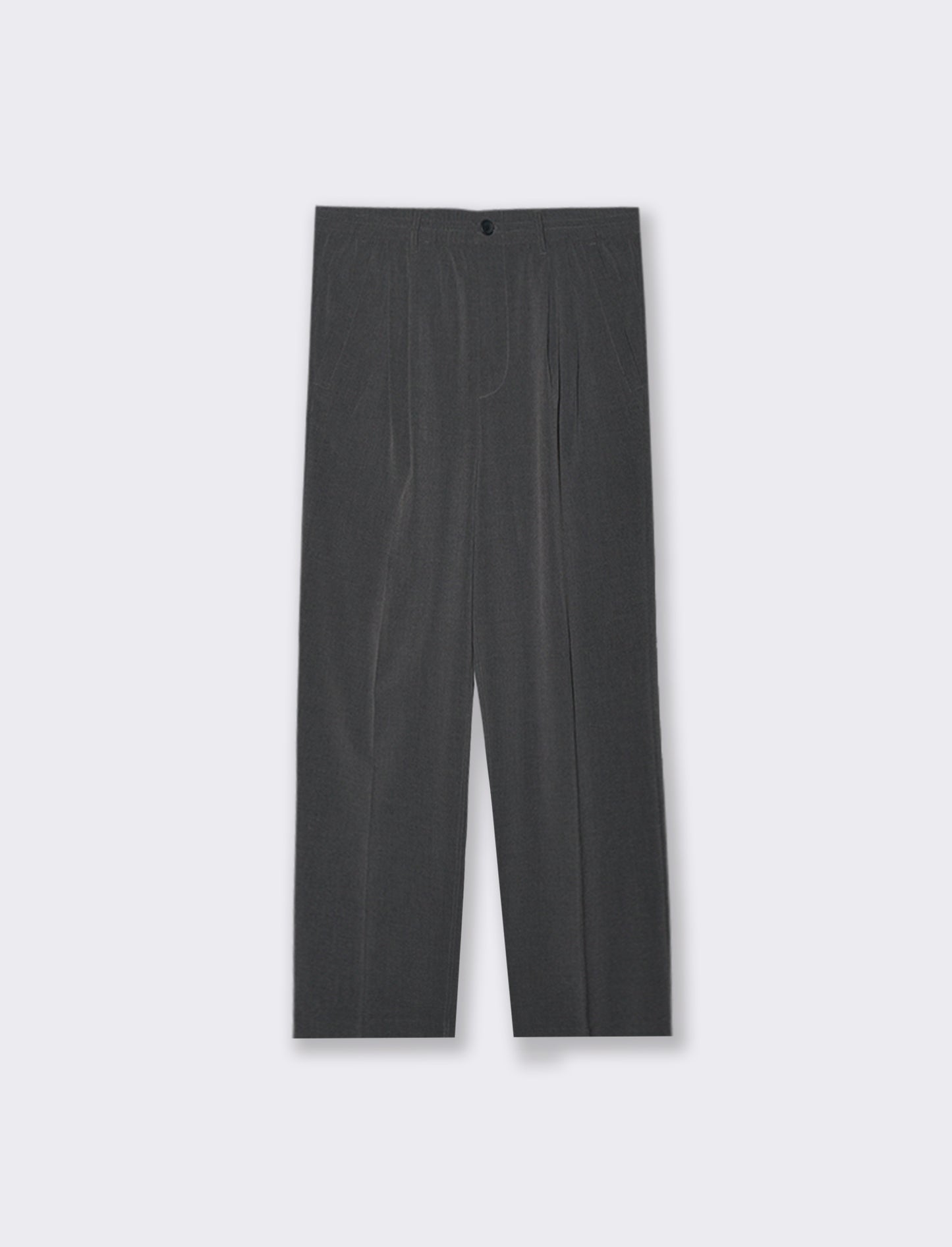 PANTALONI CHINO LOOSE WIDE LEG - Antracite melange