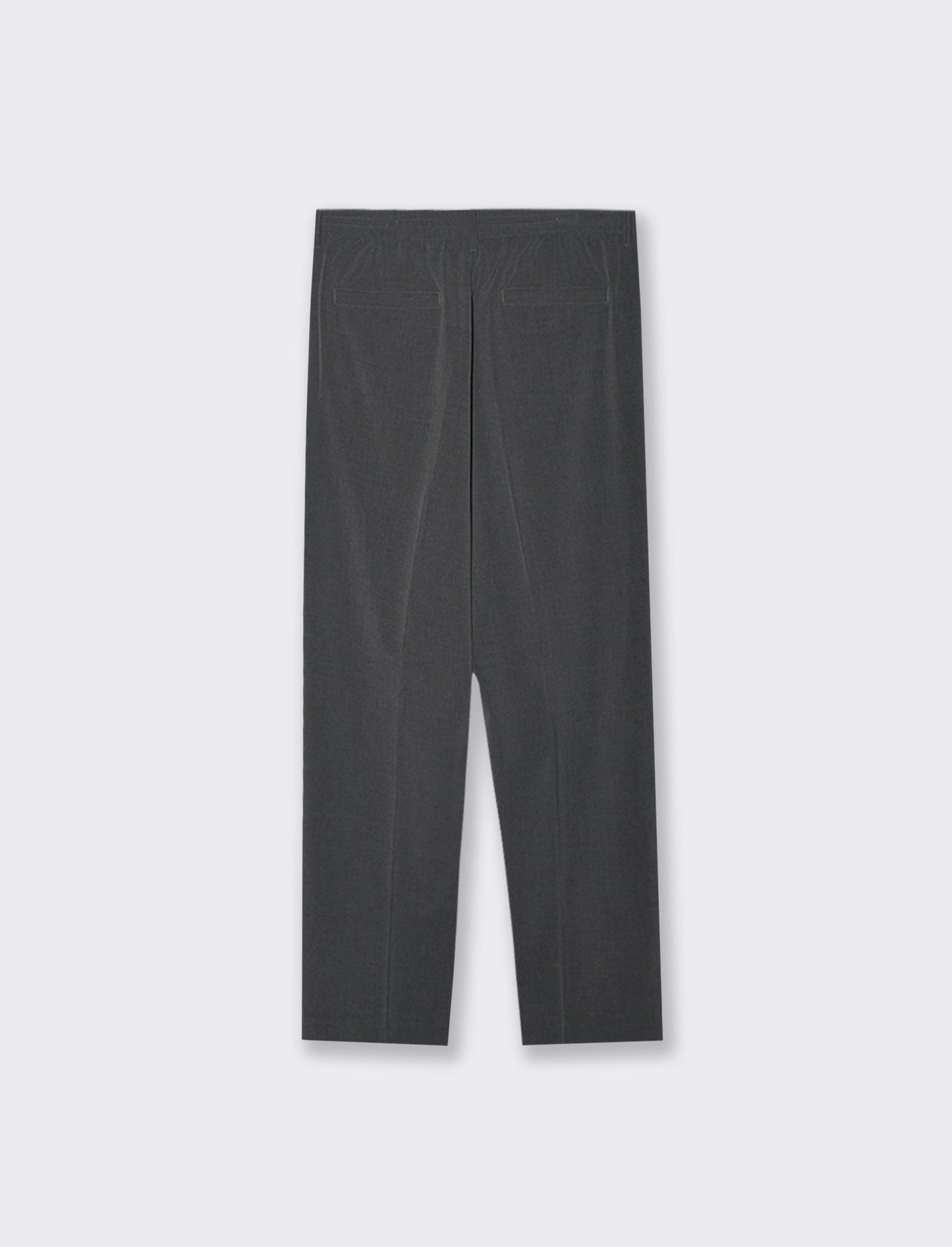 PANTALONI CHINO LOOSE WIDE LEG - Antracite melange