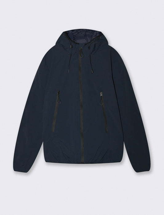 GIUBBOTTO  CON CAPPUCCIO - Blu