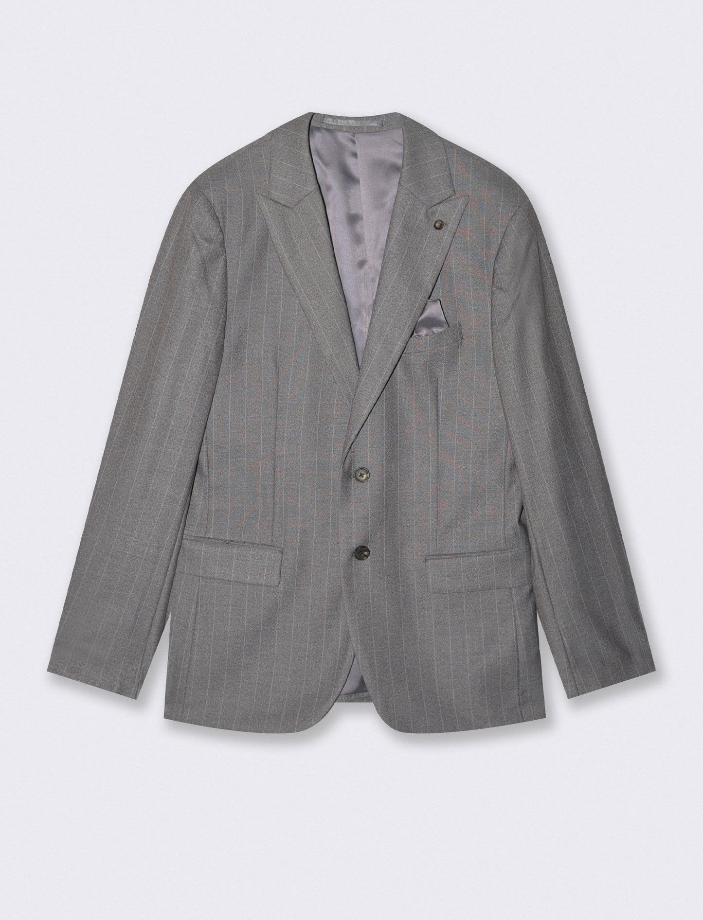 BLAZER  A RIGHE DA COMPLETO FORMAL FIT - Grigio fango