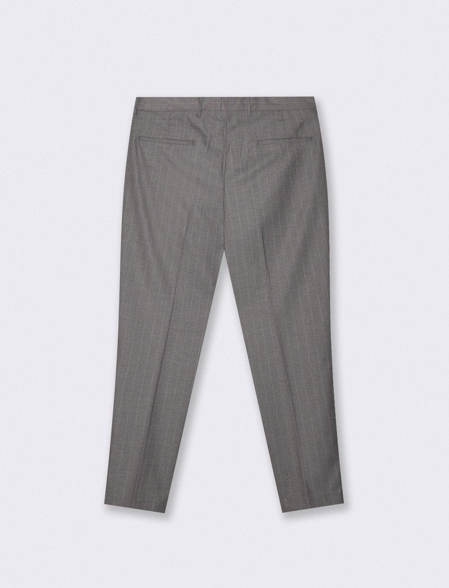 PANTALONI A RIGHE DA COMPLETO FORMAL FIT - Grigio fango