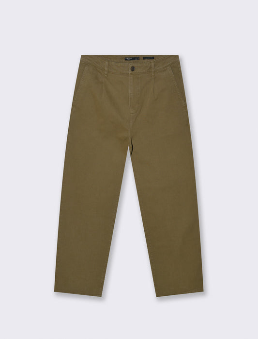 PANTALONI  5 TASCHE RELAXED  FIT - Grigio fango