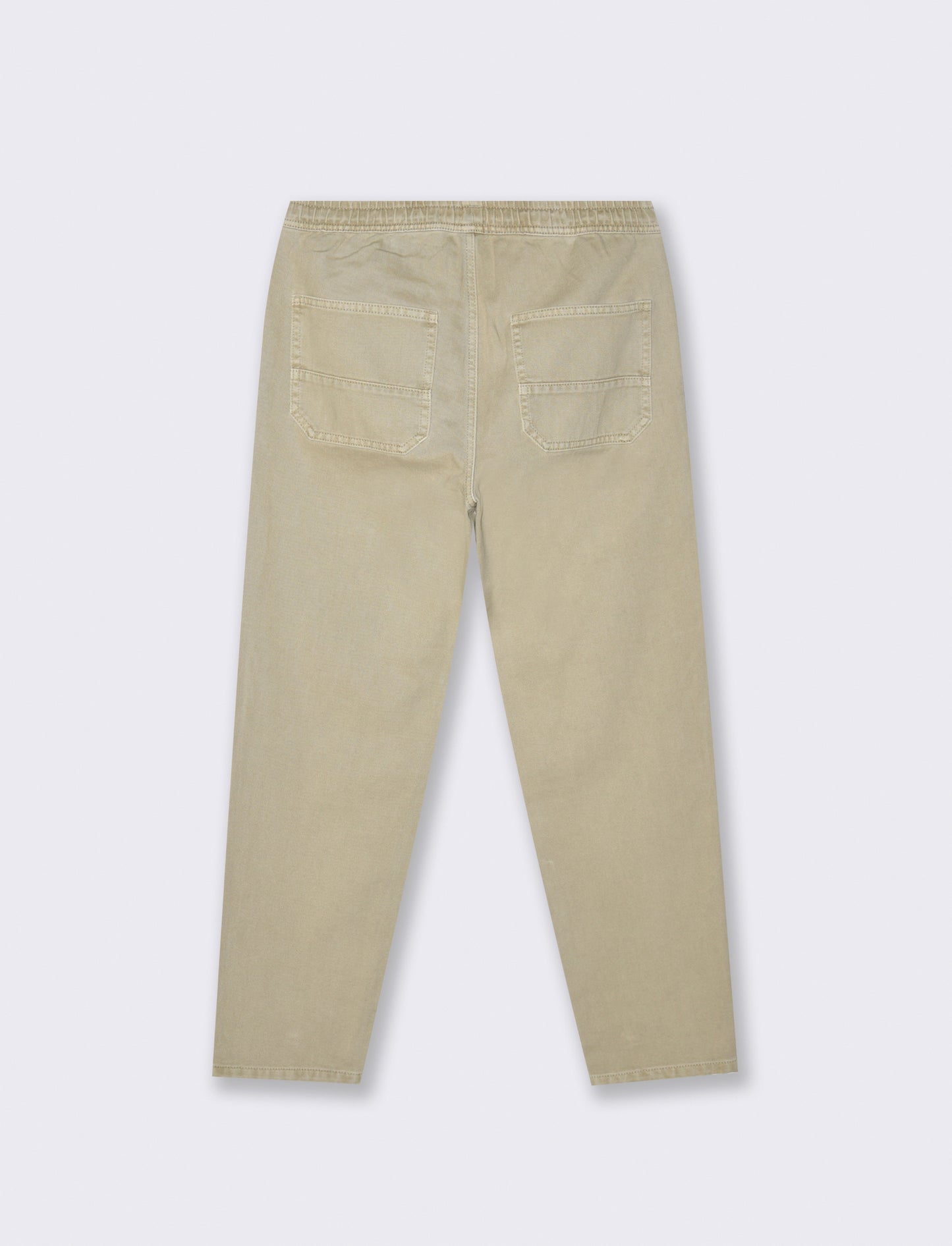 PANTALONI JOGGER EFFETTO DENIM - Beige