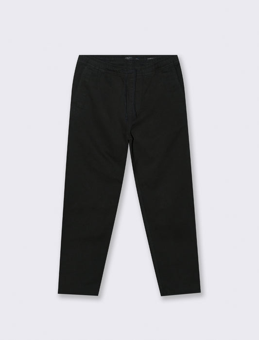 PANTALONI JOGGER EFFETTO DENIM - Nero