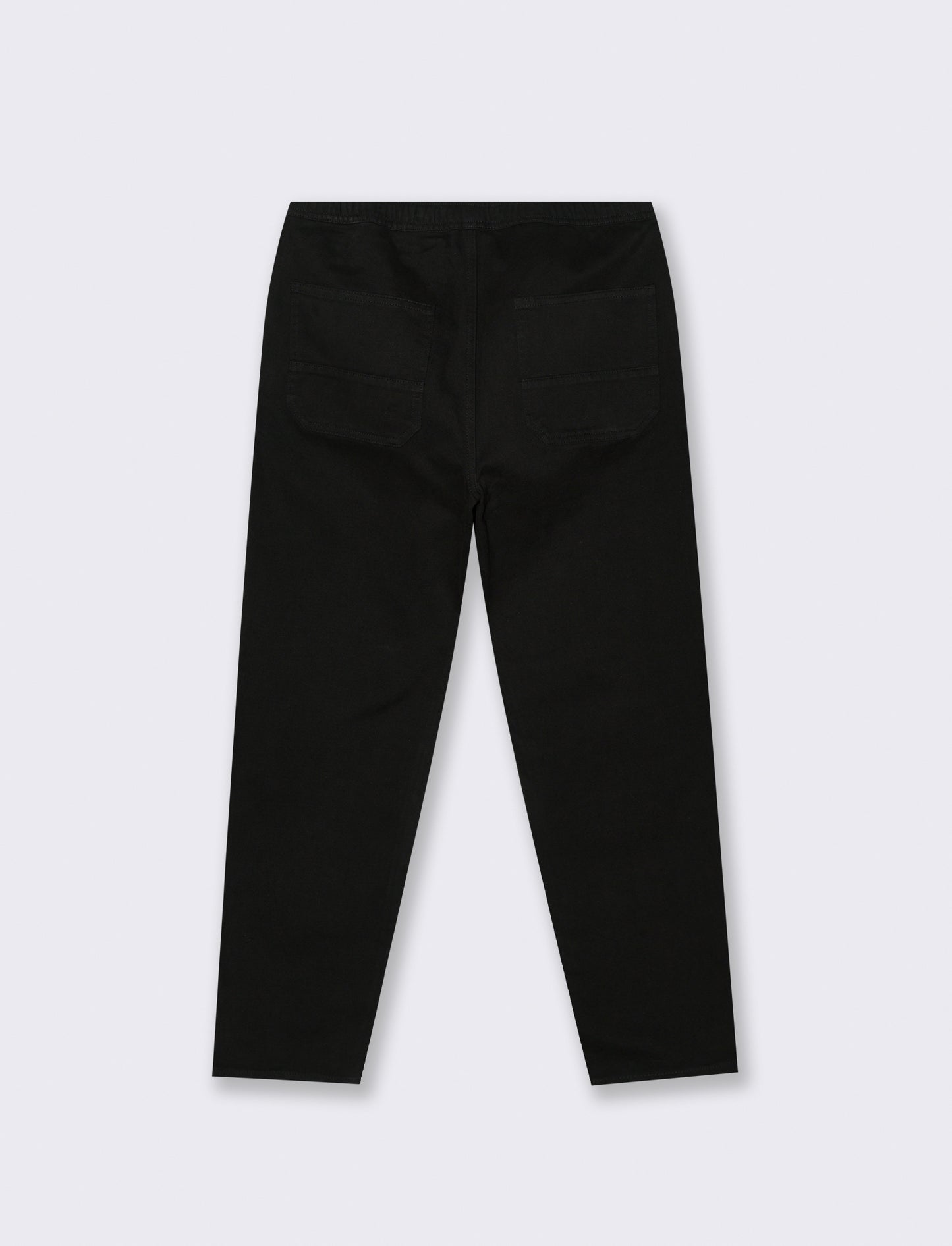 PANTALONI JOGGER EFFETTO DENIM - Nero