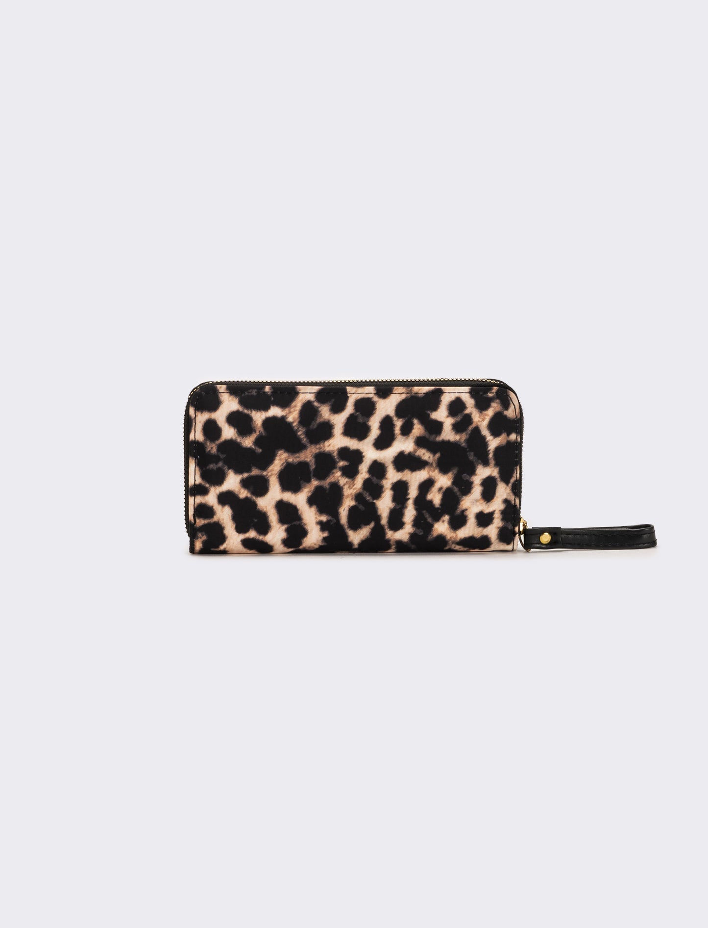 Portafogli donna leopardato in nylon con zip - Leopardato