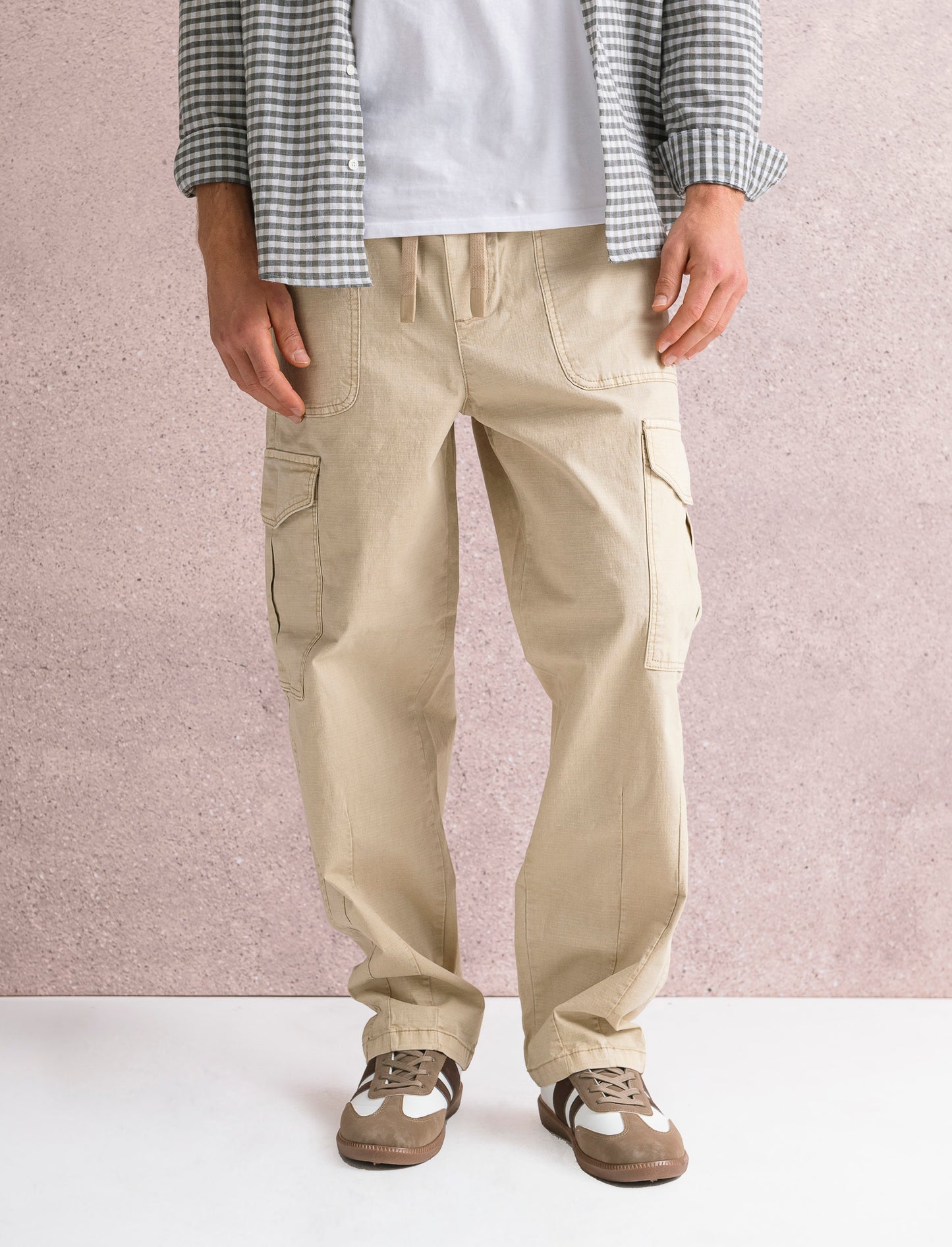 PANTALONI CARGO EXTRA LOOSE FIT - Beige