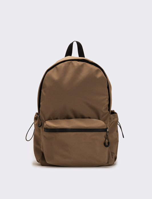 Zaino uomo basic con tasche - Marrone