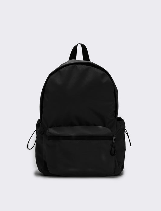 Zaino uomo basic con tasche - Nero