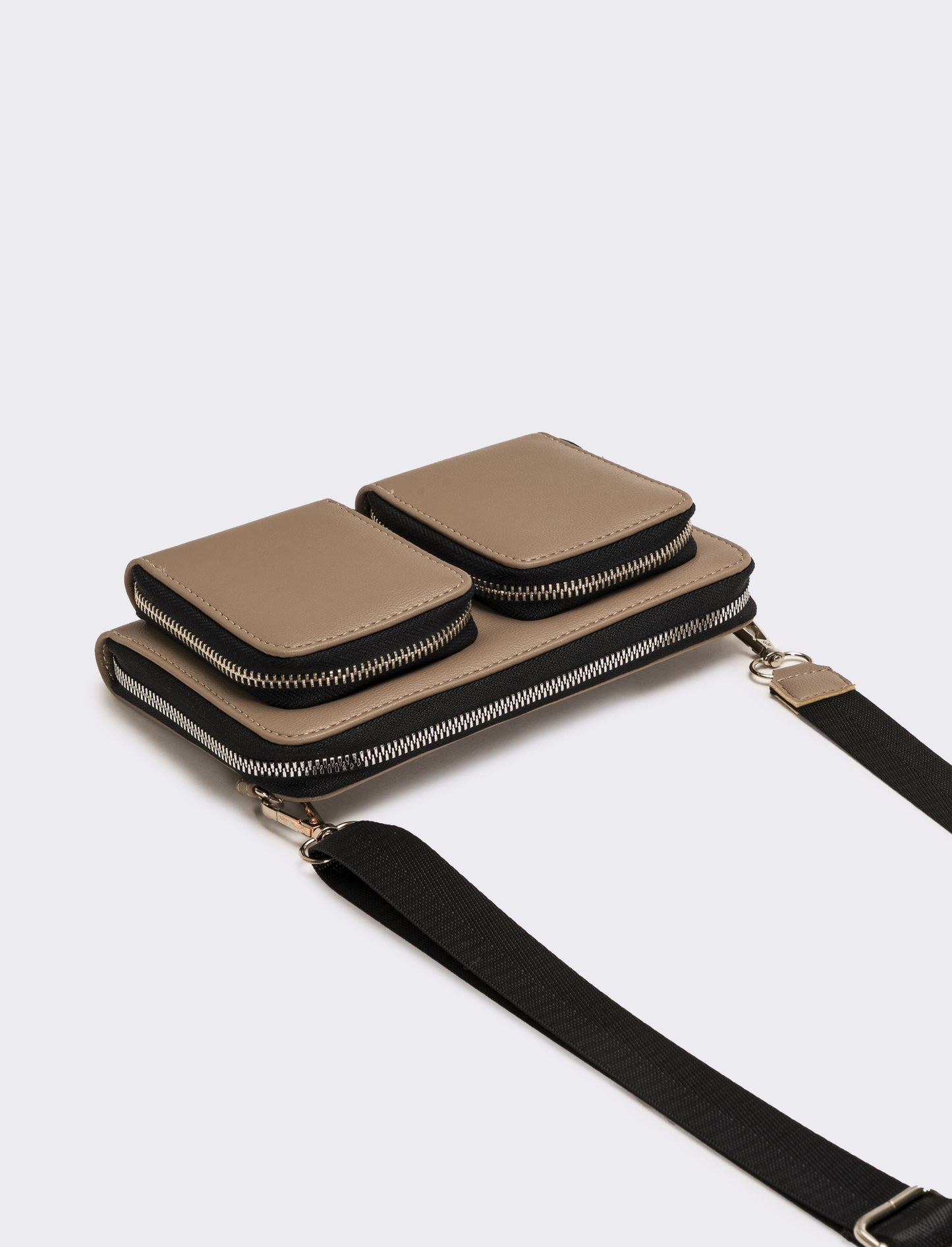 Tracolla uomo con tasche - Beige