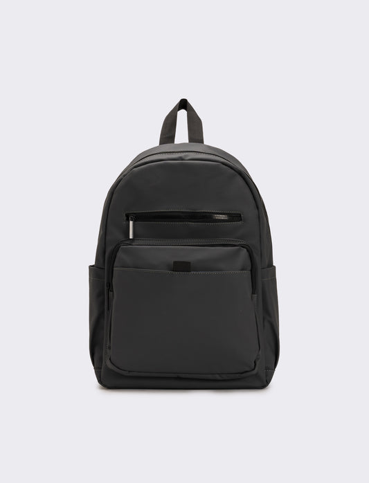 Zaino uomo con tasche e porta tablet - Grigio