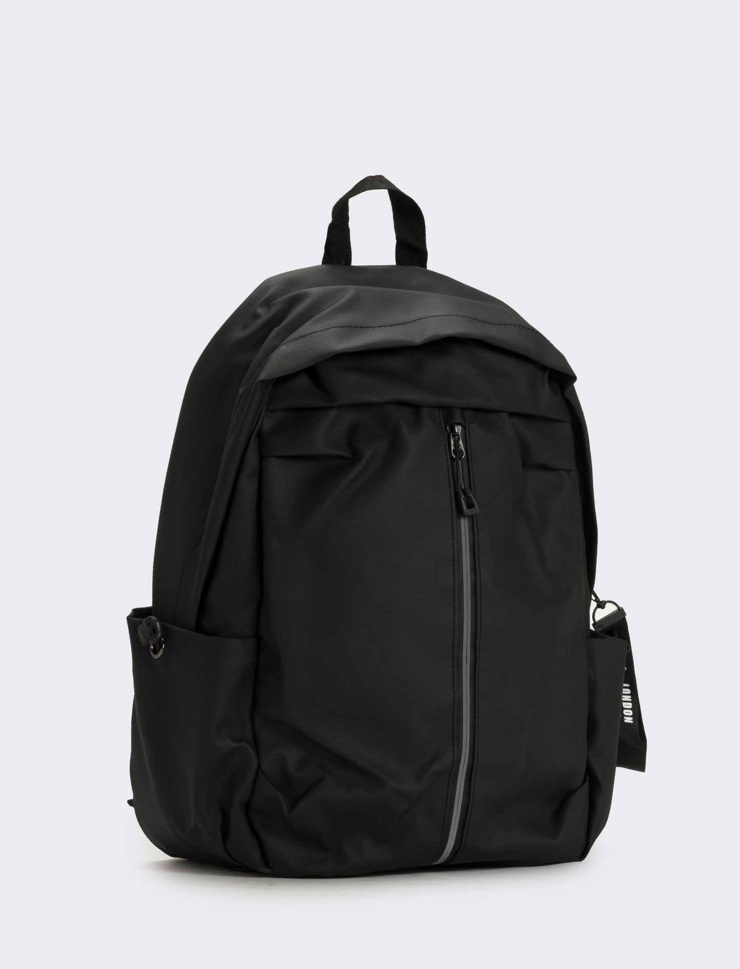 Zaino uomo con tasche e porta pc catarifrangente - Nero