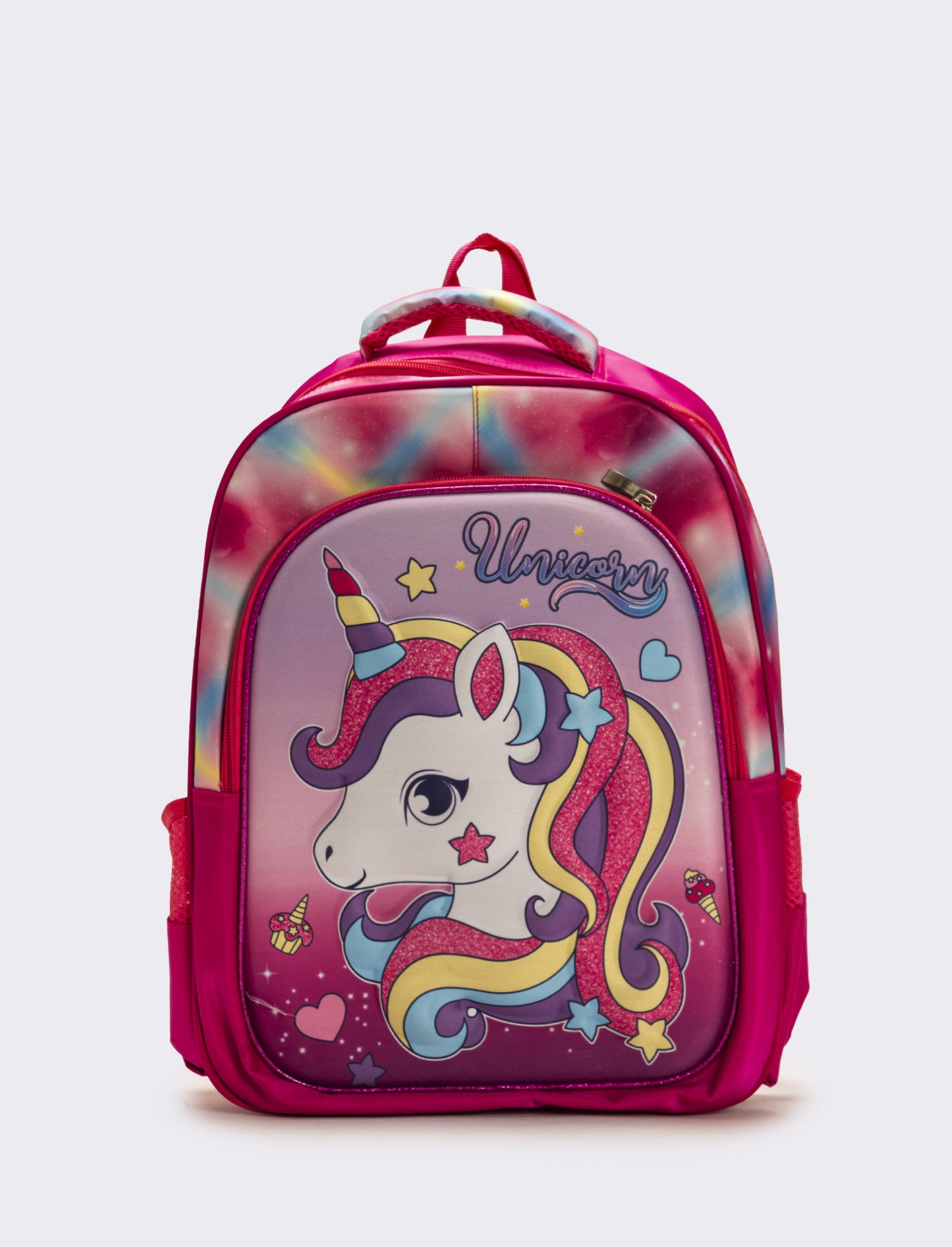 Zaino bambina 3d unicorni - Rosa
