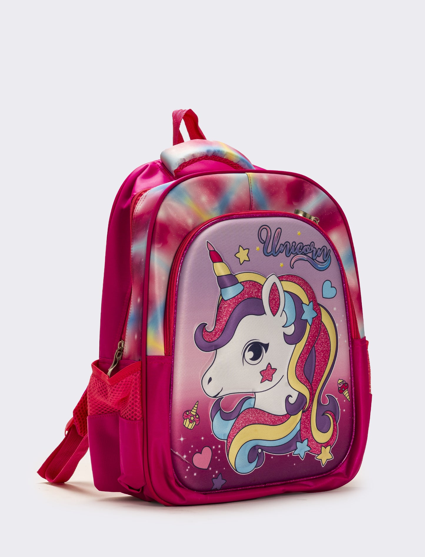 Zaino bambina 3d unicorni - Rosa