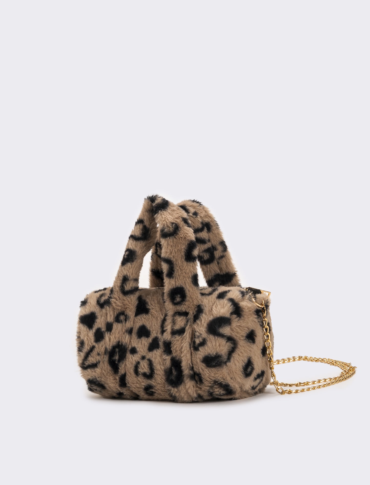 Borsa bauletto in finta pelliccia bambina - Leopardato