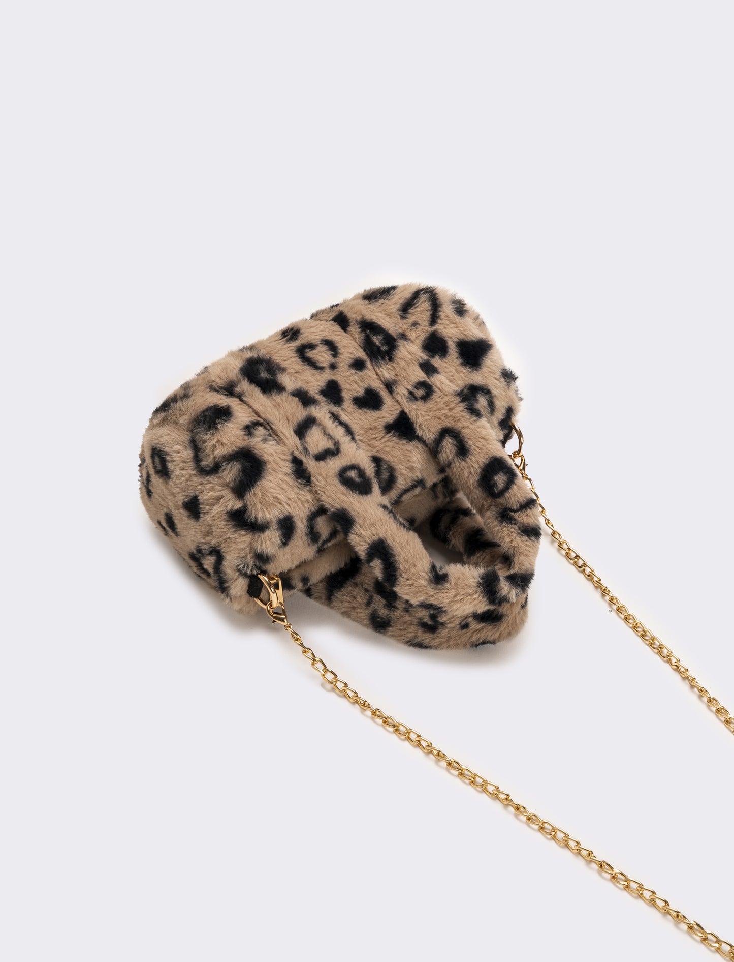 Borsa bauletto in finta pelliccia bambina - Leopardato