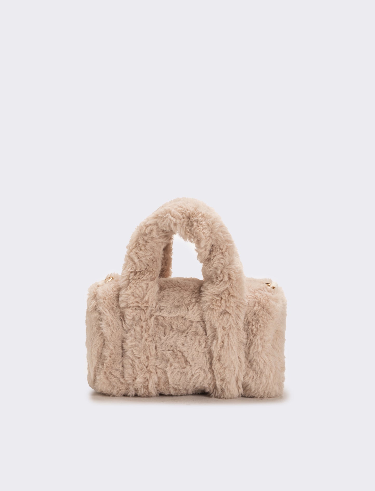 Borsa bauletto in finta pelliccia bambina - Beige
