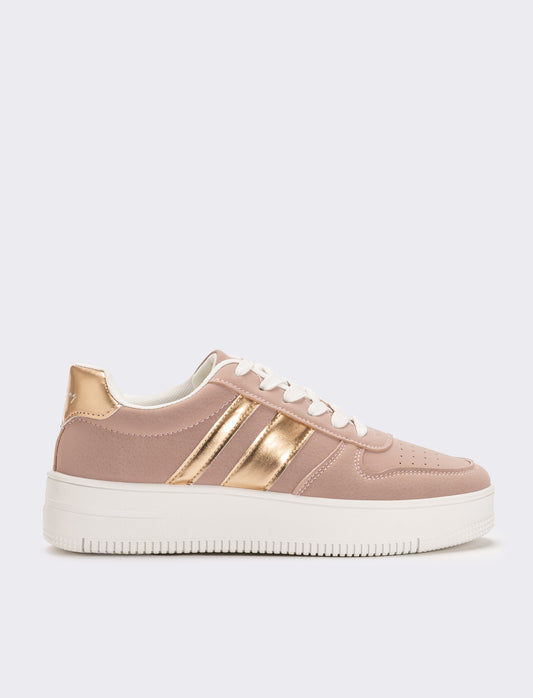 Sneakers monoclore da donna - Rosa