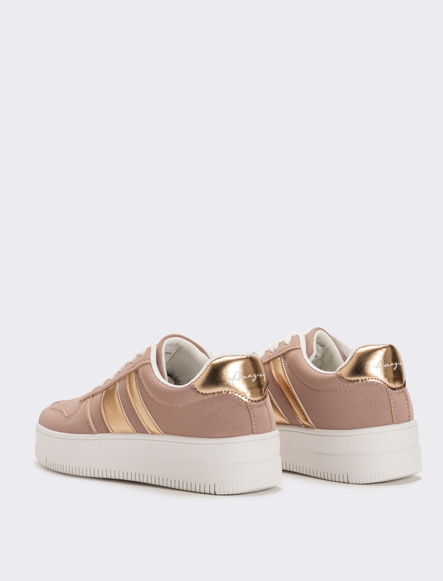 Sneakers monoclore da donna - Rosa