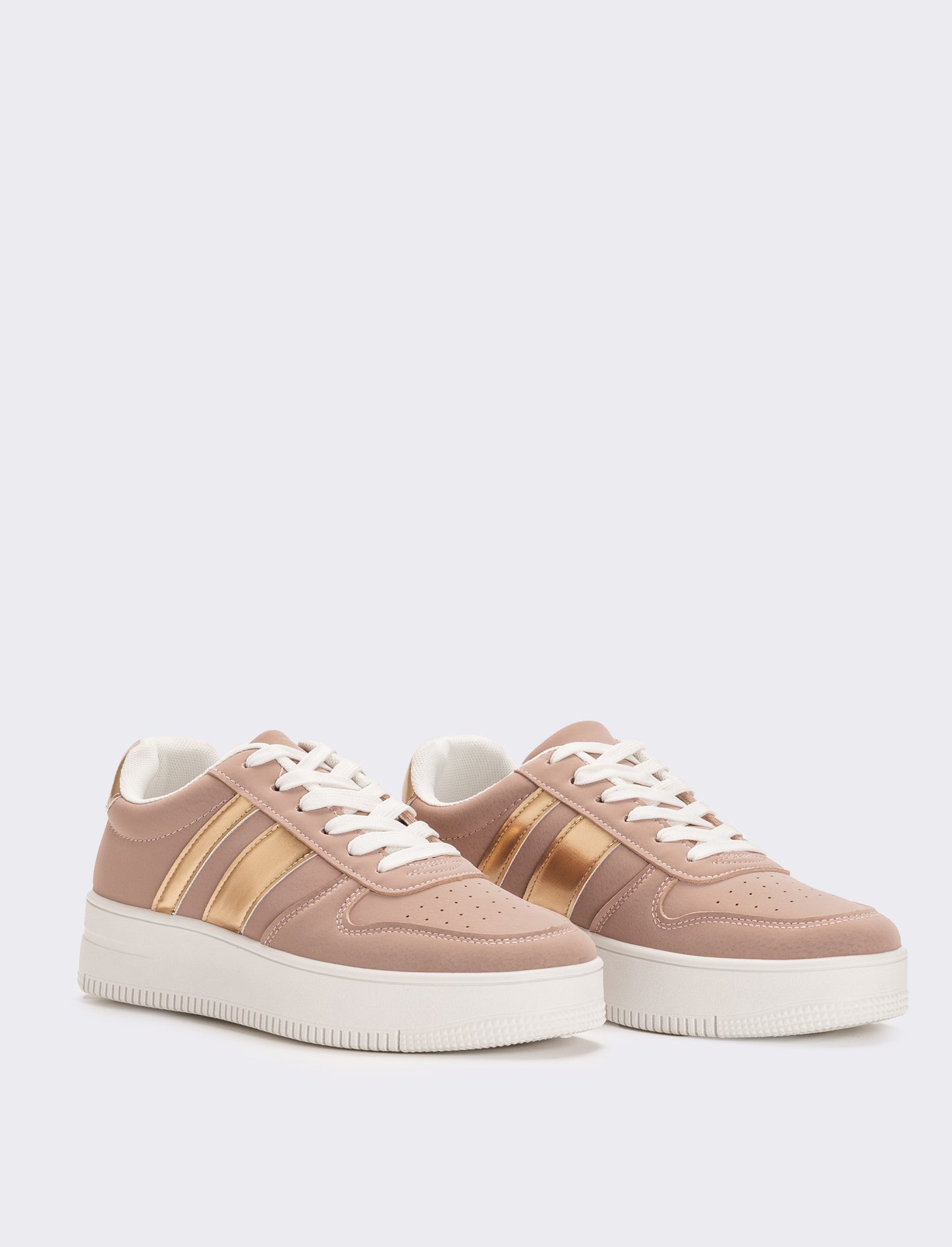 Sneakers monoclore da donna - Rosa