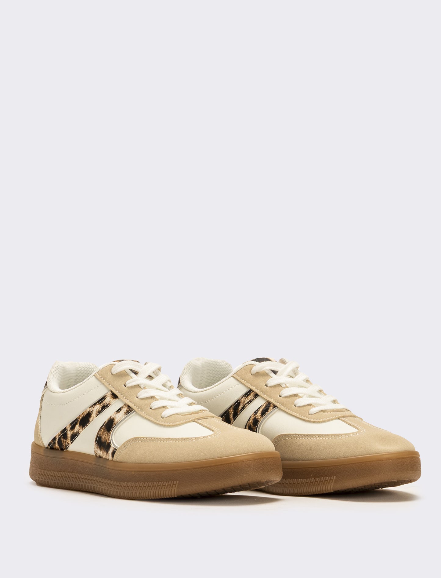 Sneakers con inserti da donna - Bianco