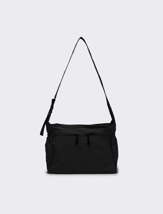 Borsa a tracolla in nylon - Nero