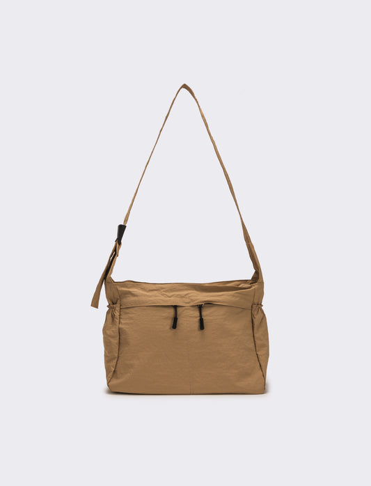 Borsa a tracolla in nylon - Beige