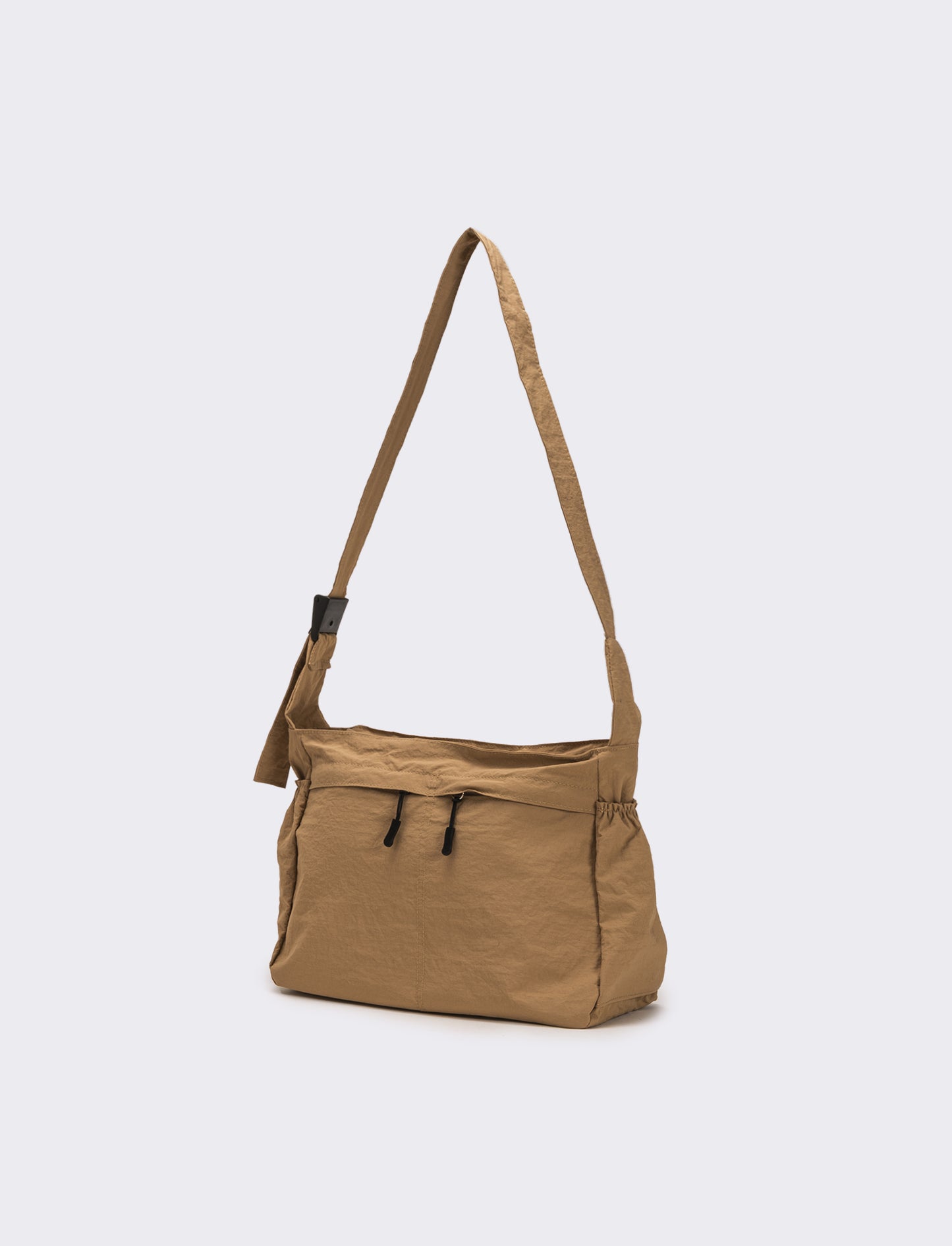 Borsa a tracolla in nylon - Beige