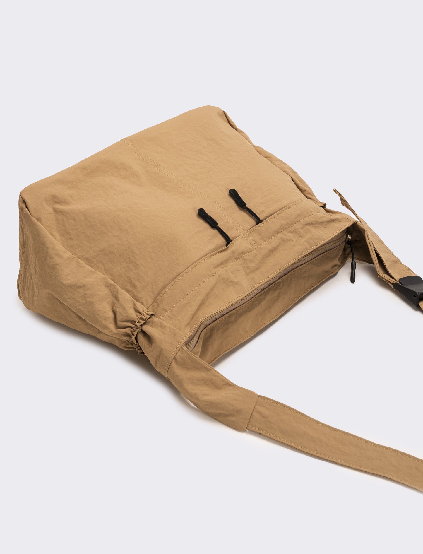 Borsa a tracolla in nylon - Beige