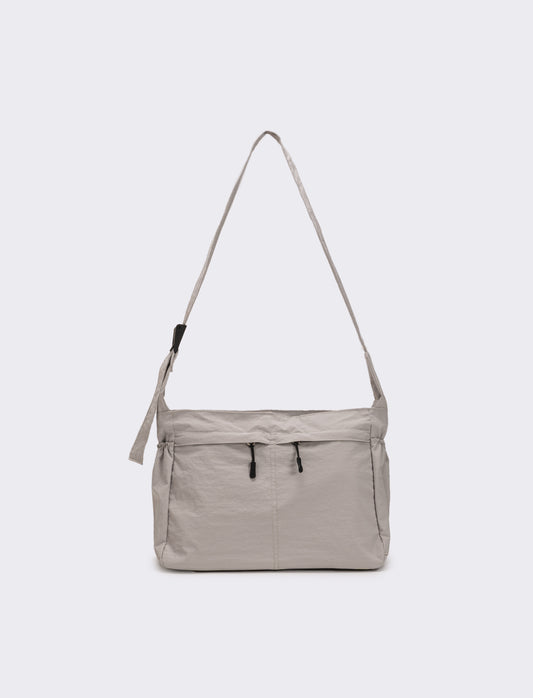 Borsa a tracolla in nylon - Grigio