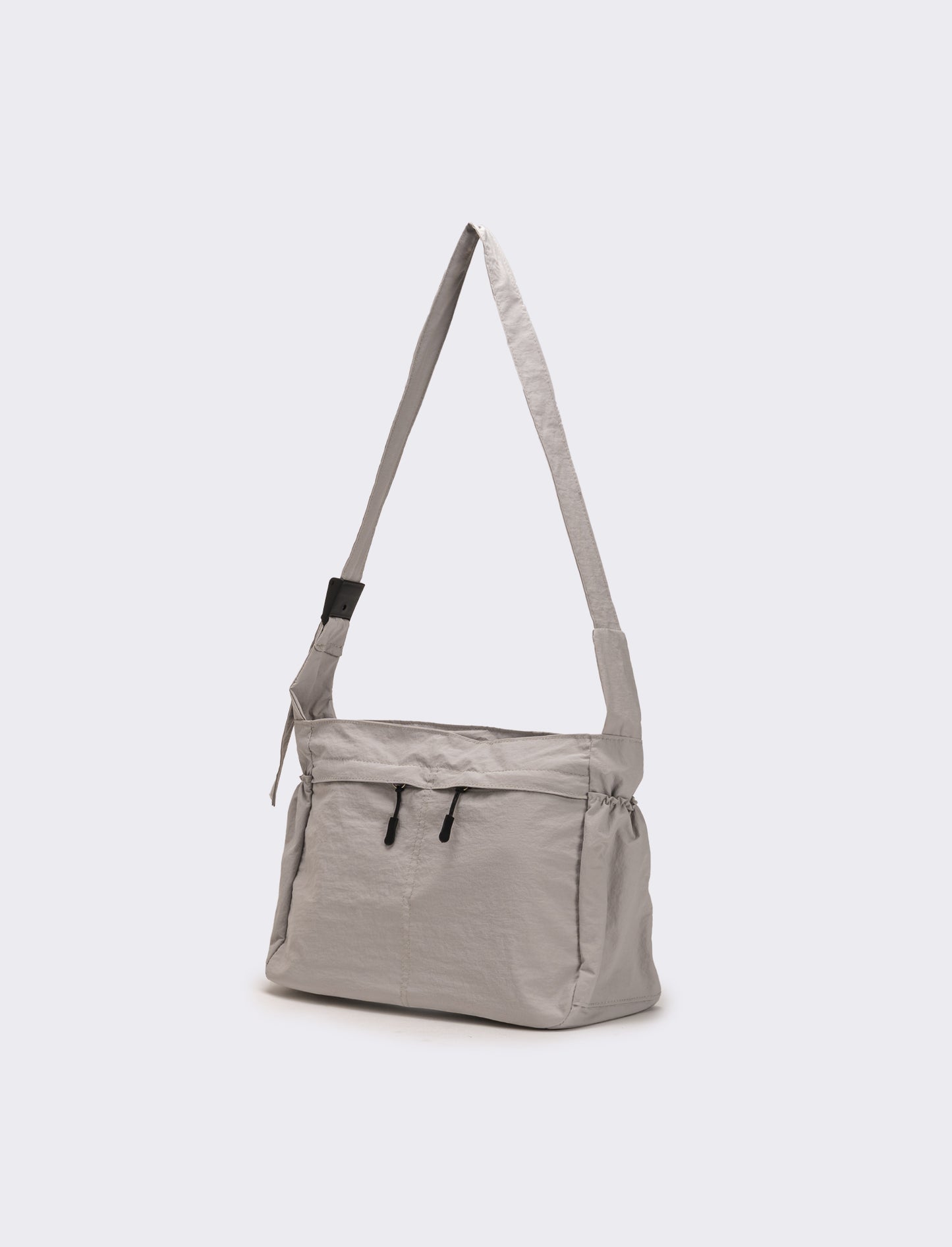 Borsa a tracolla in nylon - Grigio