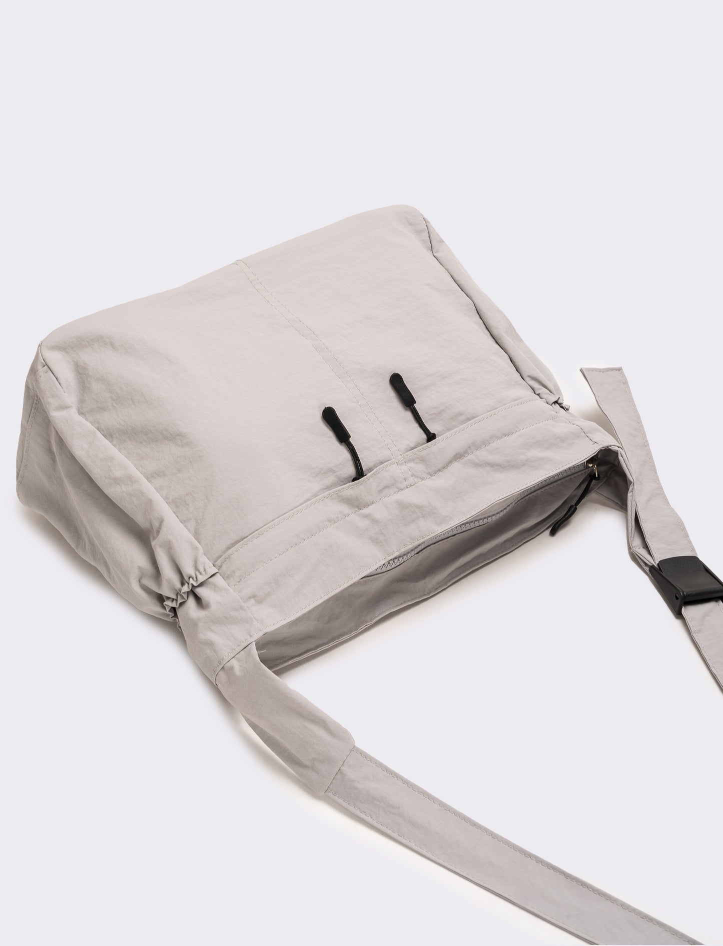 Borsa a tracolla in nylon - Grigio
