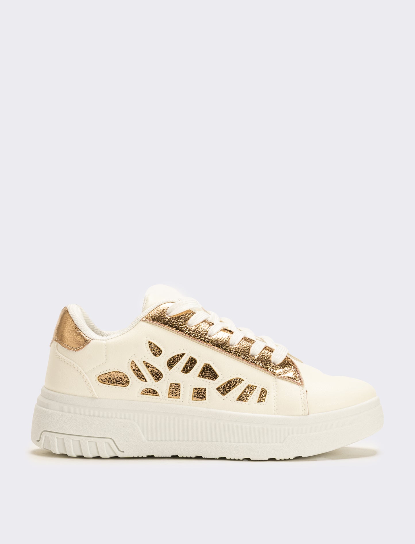 Sneakers da donna con intarsi - Bianco