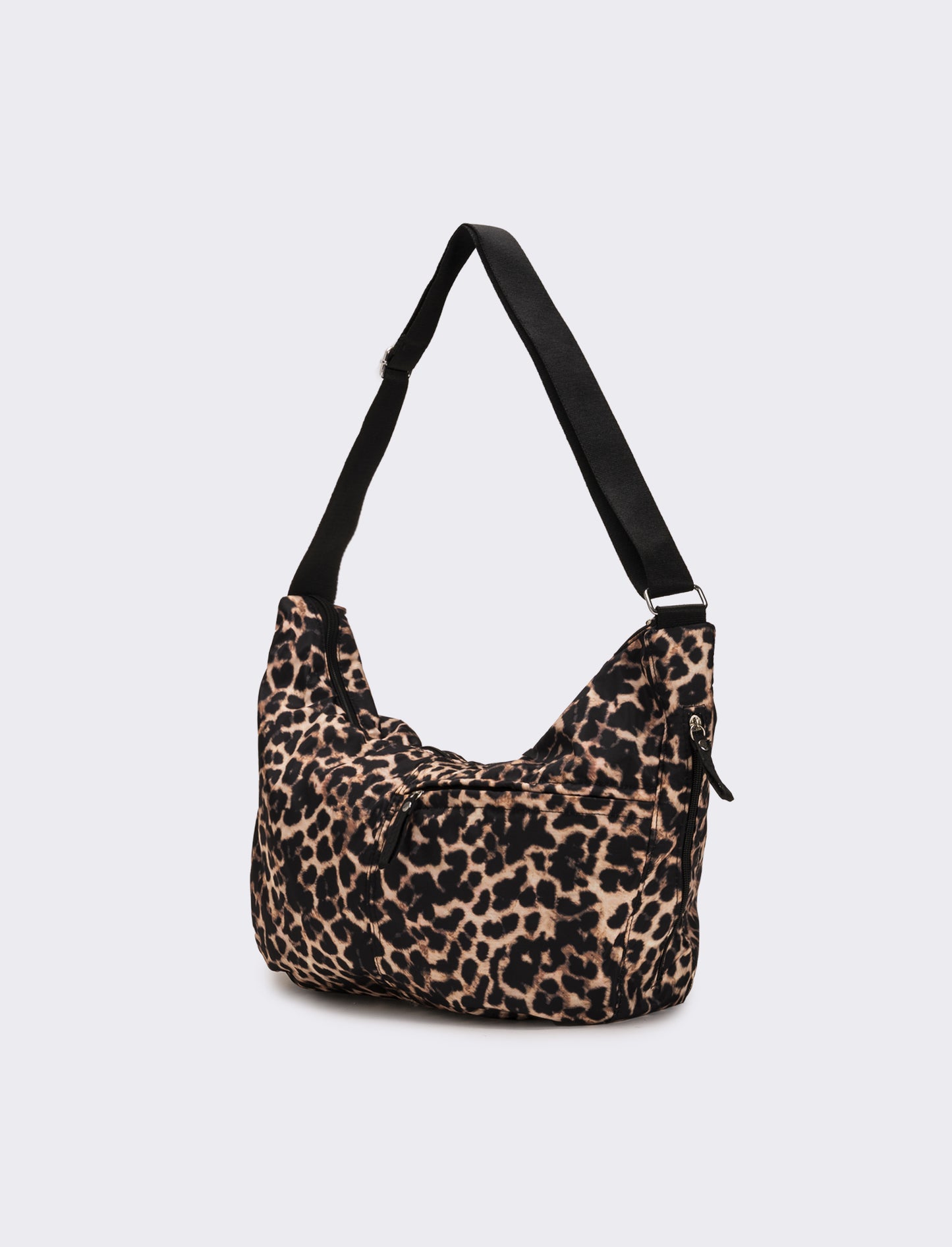 Borsa donna mezzaluna leopardata grande - Leopardato