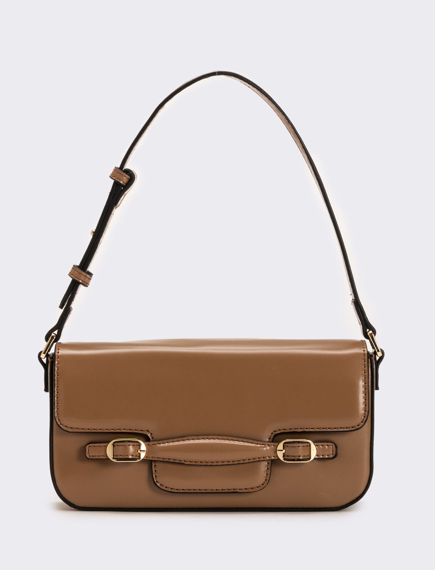 Tracolla donna con pattina - Beige