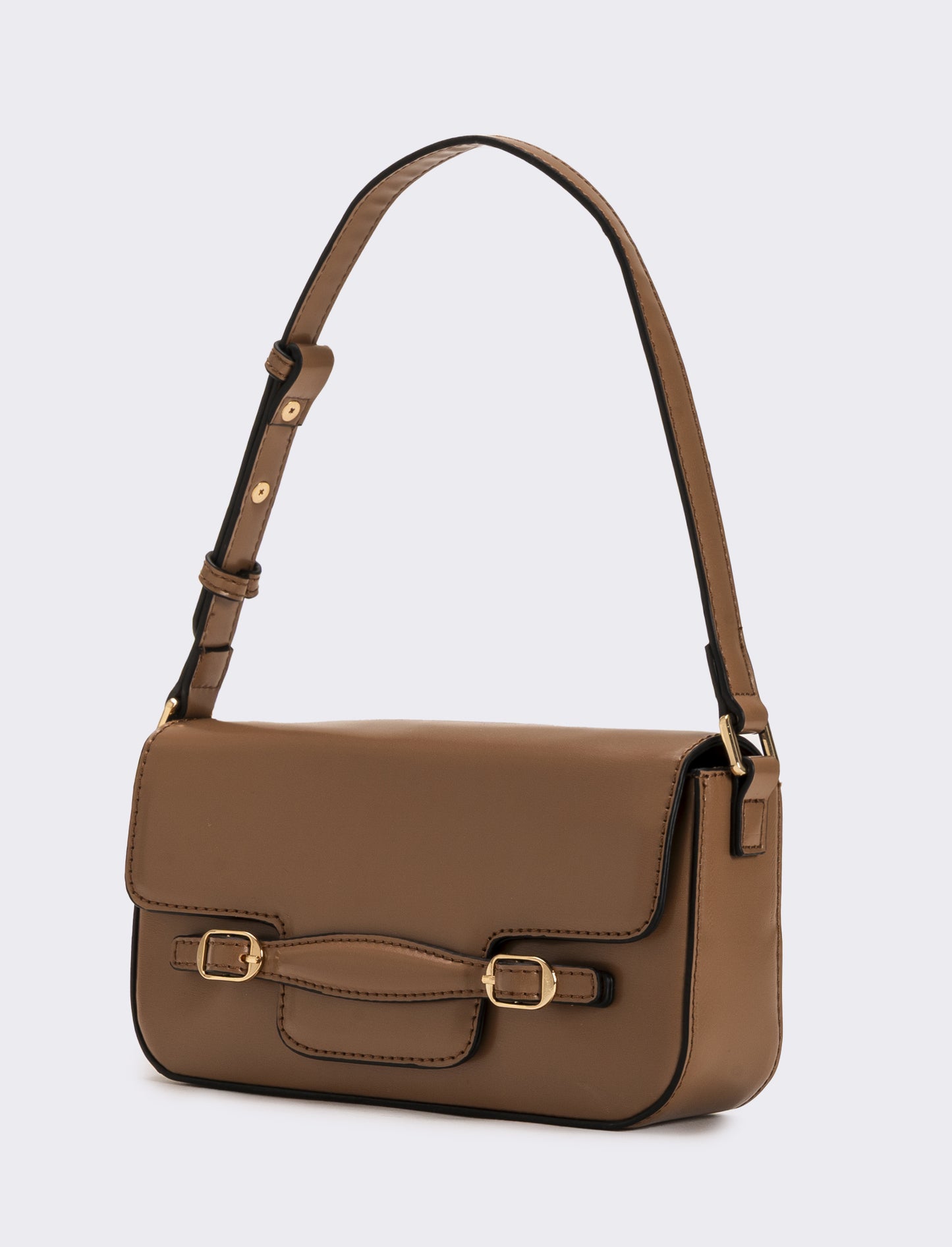 Tracolla donna con pattina - Beige