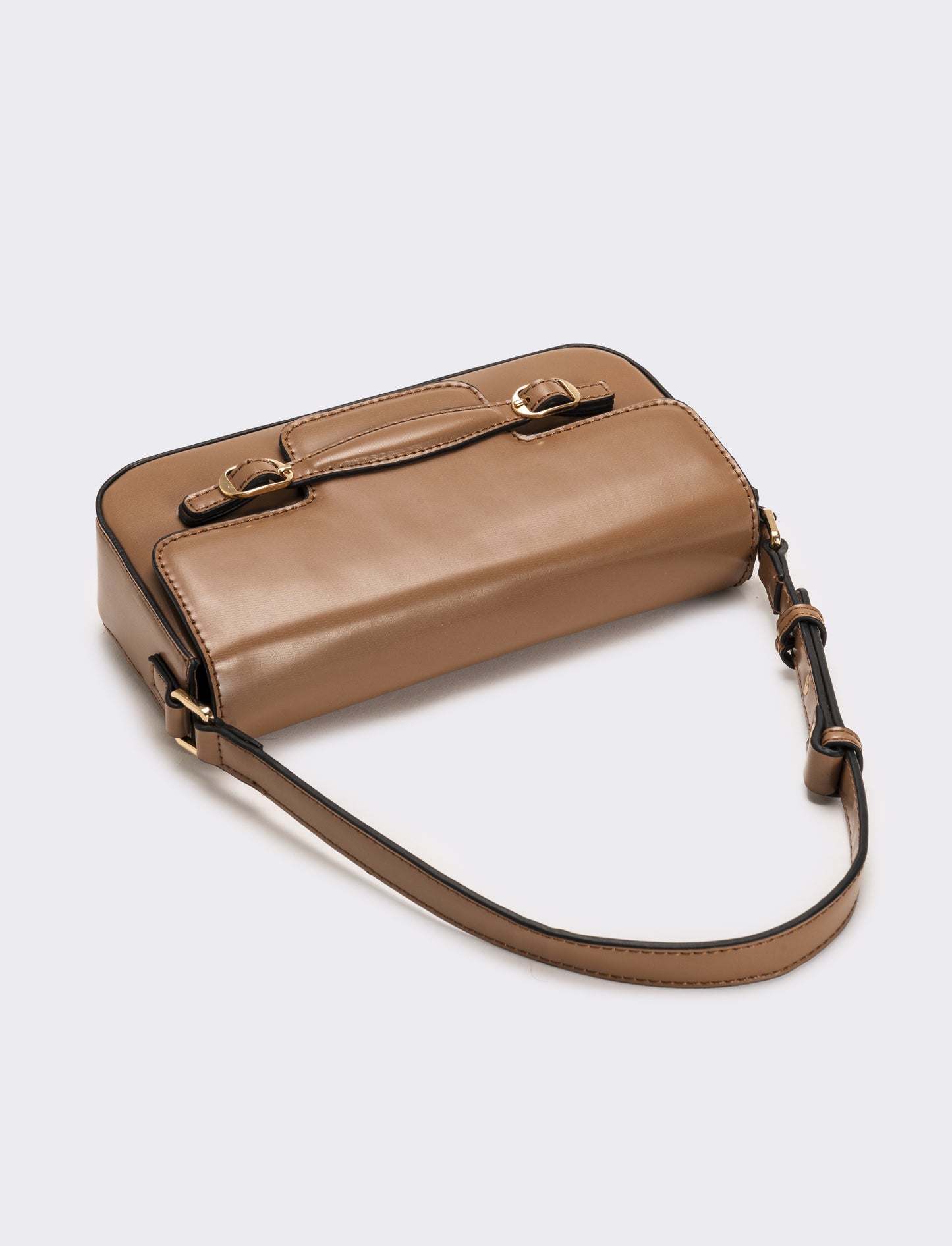 Tracolla donna con pattina - Beige