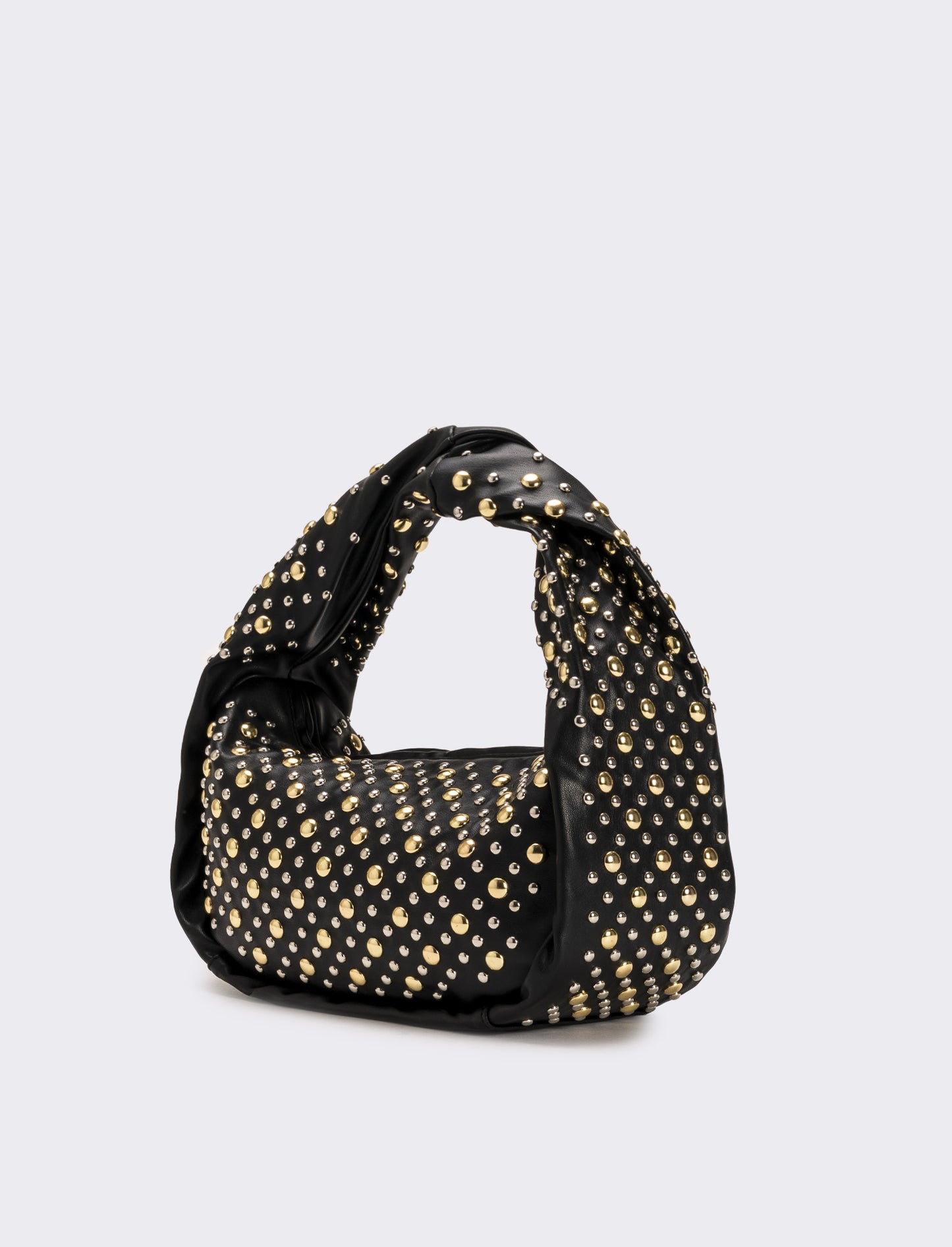Borsa donna con borchie a bolla - Nero