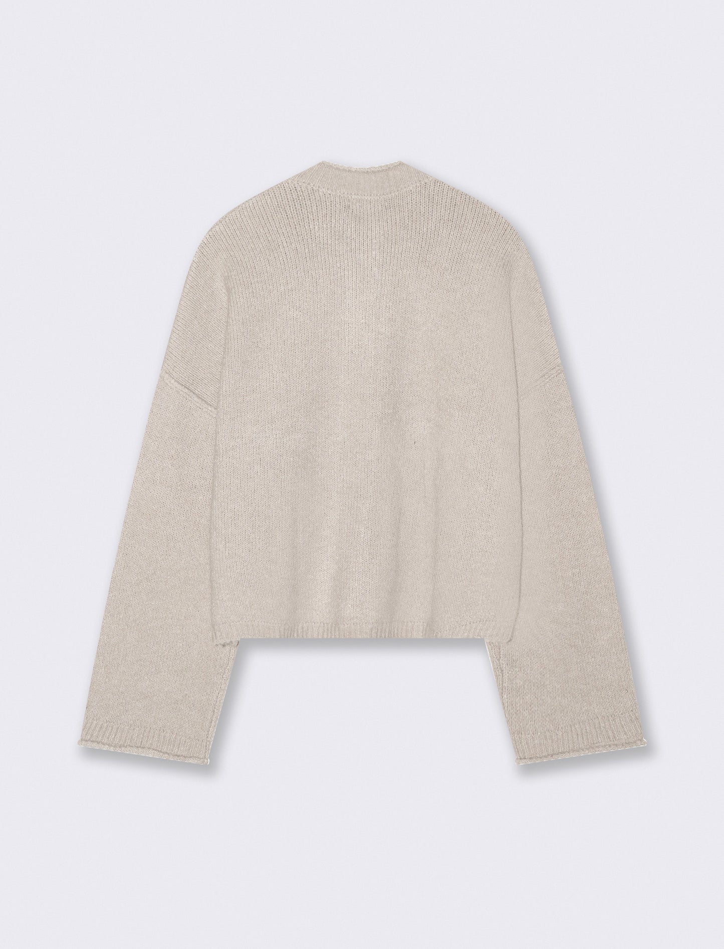 CARDIGAN CON BOTTONI EFFETTO TARTARUGATO - Beige grano