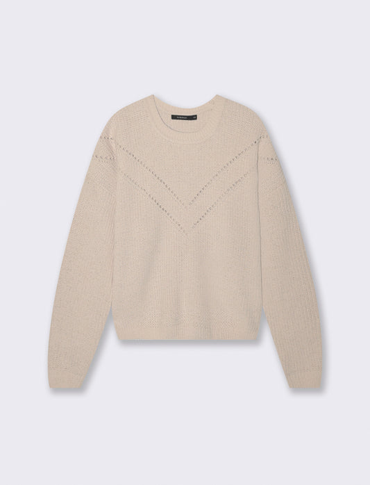 PULLOVER IN CINIGLIA - Beige grano
