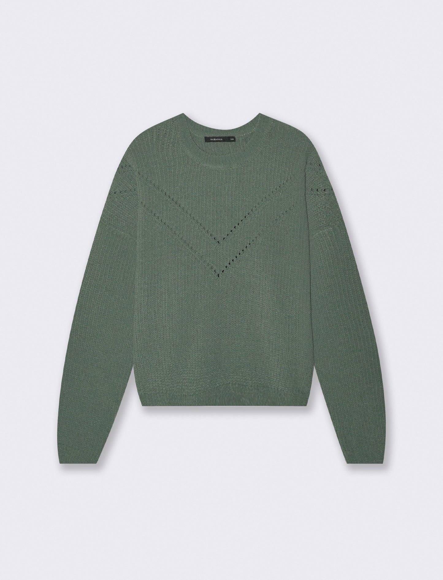 PULLOVER IN CINIGLIA - Verde abete