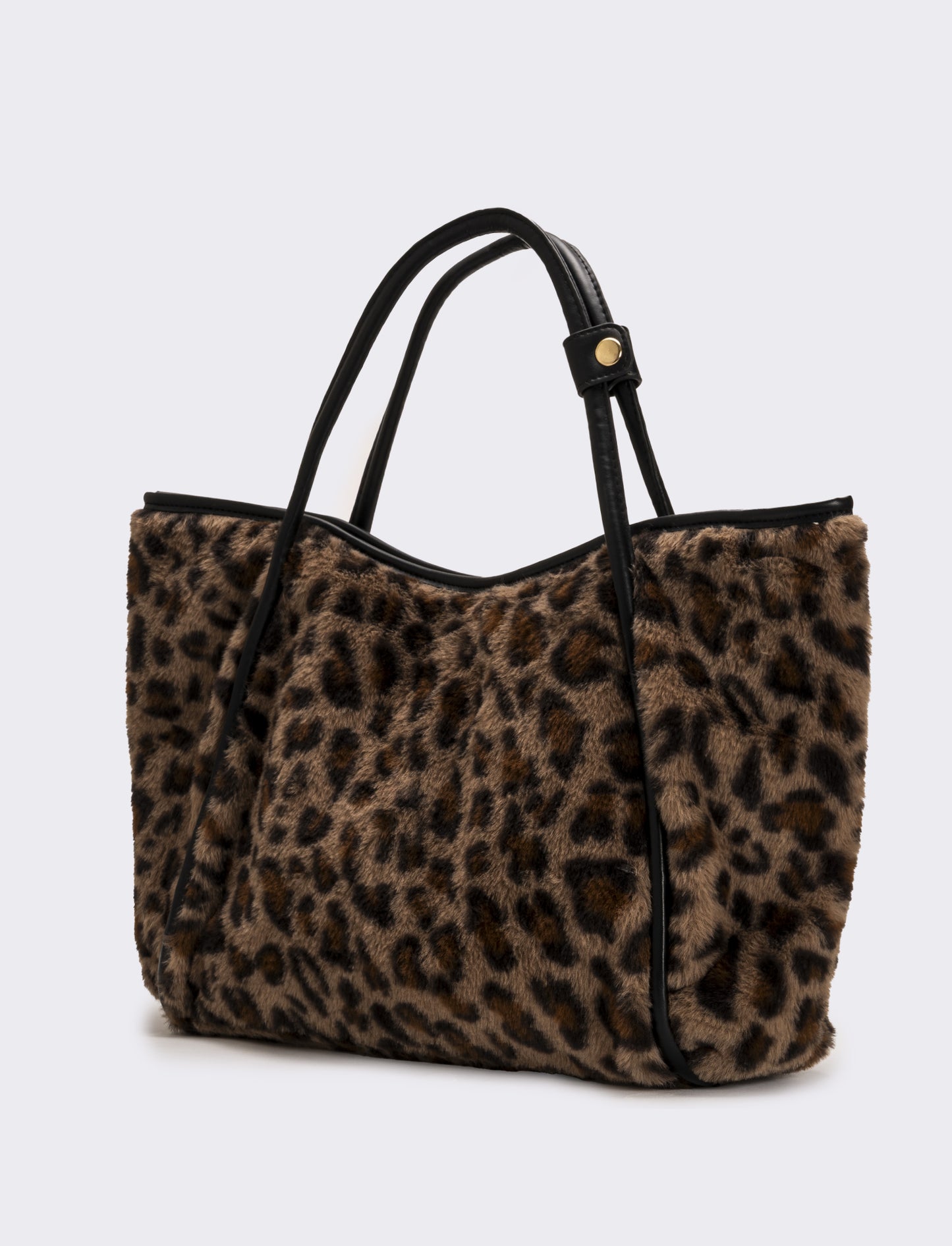 Shopper donna grande in finta pelliccia - Leopardato