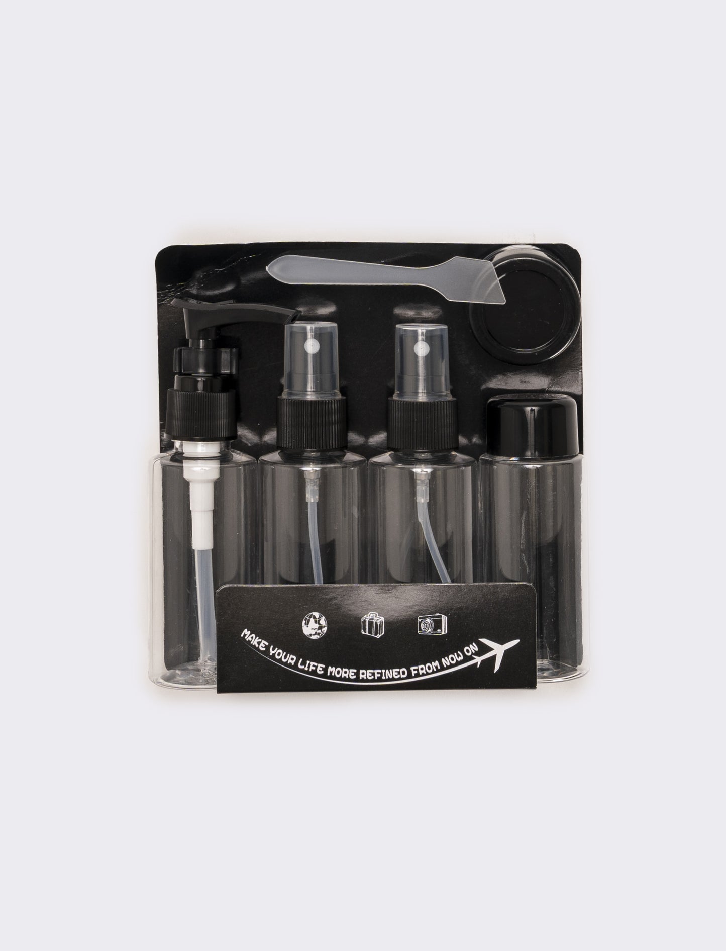 Set dispenser da viaggio - Nero
